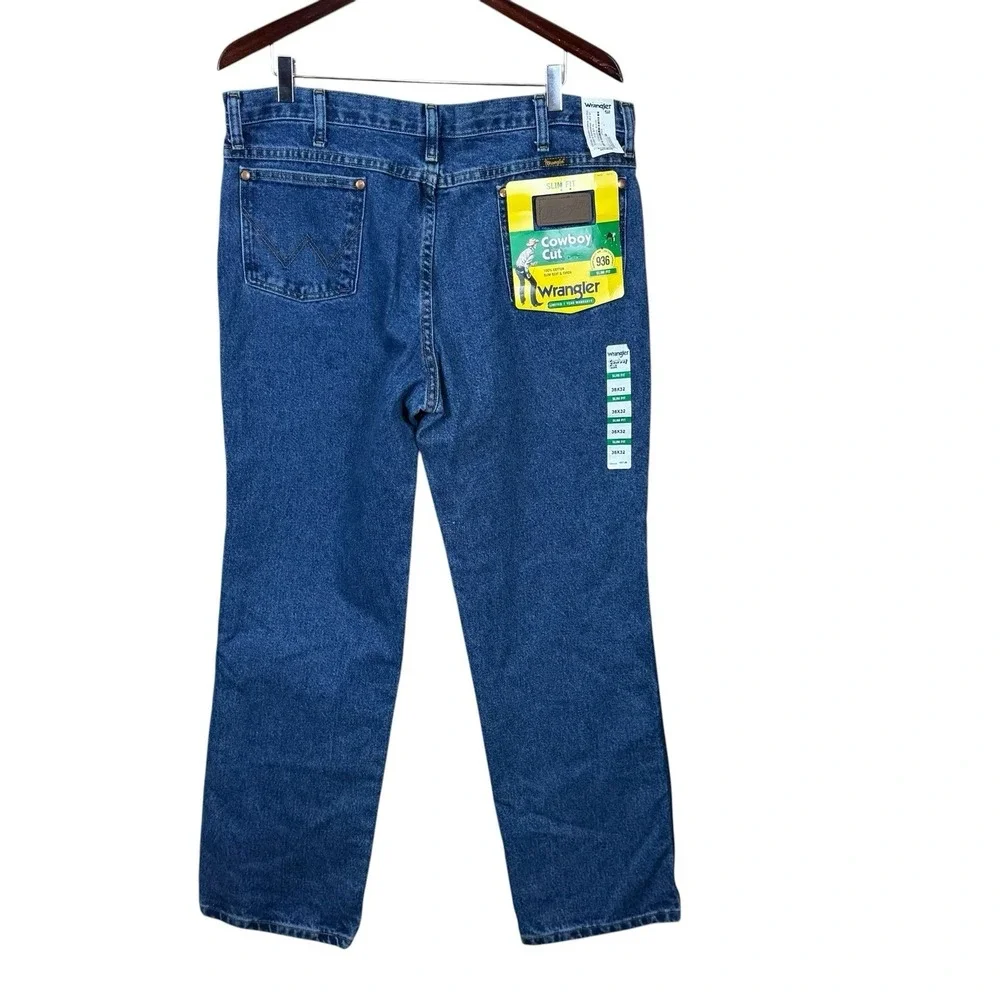 Wrangler Cowboy Cut Original Fit Jeans 1013MWZ Stonewashed Men's 36 x 32 NWT